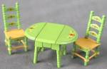 Mattel Littles Metal Drop Leaf Table & 2 Chairs