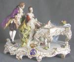 Antique Dresden Lovers at Piano