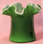 Vintage Fenton Ruffled Vase