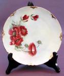Antique MZ Hand Painted Poppy Plate