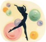 Vintage Meyercord Decal Deco Dancer with Bubbles