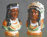 Indian Chief & Princes: China, Salt & Pepper Shakers