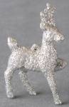 Vintage Silver Glitter Reindeer Brown & Santa Set of 3