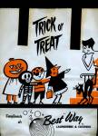 Vintage Best Way Paper Trick or Treat Shopping Bag
