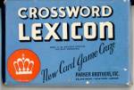 Vintage 1938 Crossword Lexicon Game