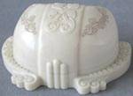 Vintage Art Nouveau Ivory Colored Embossed Ring Box