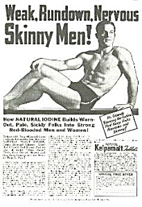 1936 Don't Be Skinny Magic Muscle Cure Ad