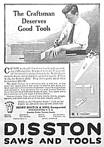1917 Disston Saw - Tool Ad