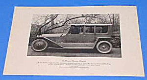 1919 Locomobile Limousine Car Ad