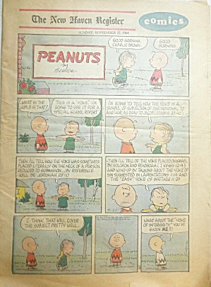 1964 New Haven Register Sunday Comics-peanuts Dick Tracy