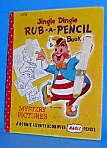 1950s Jingle Dingle Rub-a-pencil Book