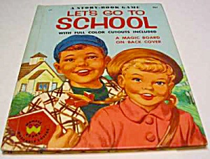 Let's Go To School Wonder Game Book 1954