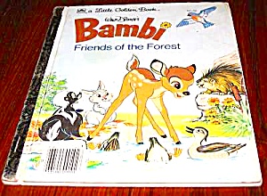 Bambi Friends Of The Forest - Disney Little Golden Book