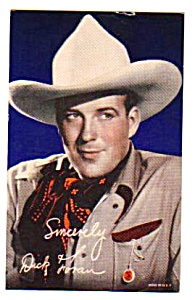 1940s Dick Foran Cowboy Color Penny Arcade Card