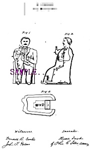 Patent Art: 1875 Tammany Hall Mechanical Bank - Matted