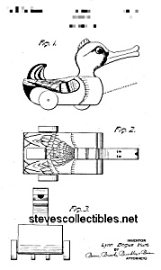 Patent Art: Snap-quack #141 Fisher Price Toy-matted