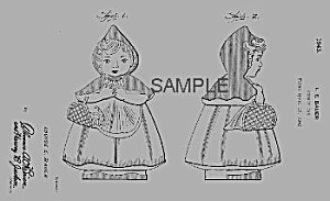 Patent Art:1940s Hull Red Riding Hood Cookie Jar Patent