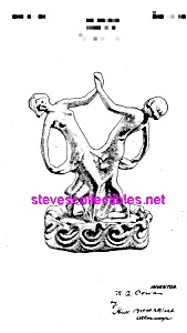 Patent Art: 1920s Cowan Pottery Duet Flower Holder