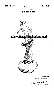 Patent Art: 1920s Cowan Pottery Swirl Dancer - Matted