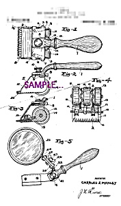 Patent Art: 1920s Hair Clippers C - 8x10 - Matted