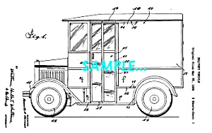 Patent Art: 1934 Continental-divco Milk Truck - Matted