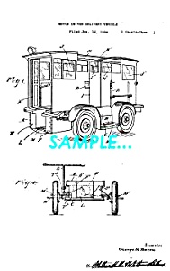 Patent Art: 1931 Divco-detroit Delivery Truck - Matted