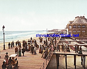 C.1900 Board Walk At Atlantic City New Jersey Photo