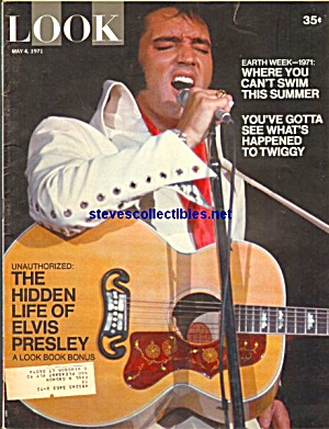 1971 Elvis Presley Cover Look Magazine Twiggy