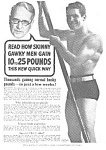 1936 DON'T BE SKINNY Magic Muscle Cure Ad
