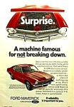 1972 FORD MAVERICK Auto Ad REMEMBER?