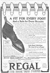 Great 1908 Button-Top REGAL SHOE Mag. Ad