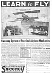 1926 Sweeney School - Aviation LEARN TO FLY Ad