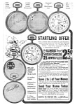 1918 SANTA FE Illinois Pocket Watch Ad