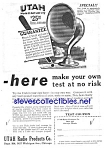 1925 UTAH RADIO PRODUCTS Radio Ad