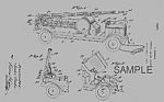 Patent Art: 1920s KEYSTONE Toy FIRE TRUCK - matted