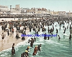 c.1902 BEACH AT ATLANTIC CITY New Jersey Photo - 8x10