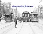c.1907 NEW ORLEANS, LA Canal Street Cars Photo