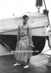 Vintage Shirtless HOT DUDE in Grass Skirt Photo - GAY INTEREST