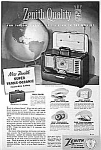 1952 ZENITH TRANS-OCEANIC Radio Ad