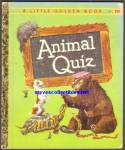 ANIMAL QUIZ - Little Golden Book