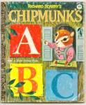 RICHARD SCARRY CHIPMUNKS ABC -  Little Golden Book