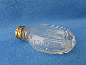 Hand Molded Glass Pill Bottle From J.r. Watkins