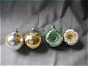 Four Glass Ball Ornaments