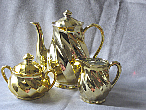 Golden Swirl Price Tea Set