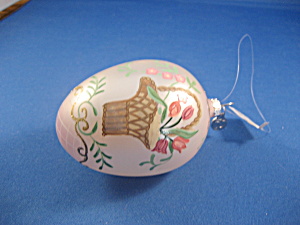 Hand Painted Glass Egg From Dept 56