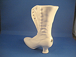 Ceramic Victoria Boot With Eastern Star On The Heel