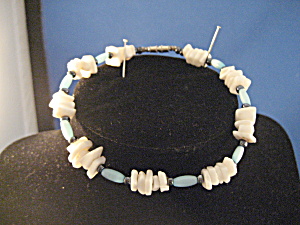 Hand Made Puca Bead Blue Bracelet