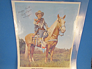 Roy Rogers And Trigger Signed Picture