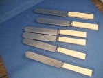 Six Sheffield Bakelite Handle Knives