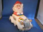 Mechanical Santa Driving a Car